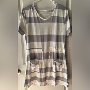 Ladies striped dress